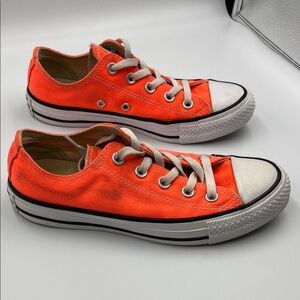 Converse Vibrant Orange Sneakers size 4 mens size 6 woman’s